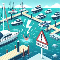 DALL·E 2023-10-24 15.41.29 - Illustration of a person swimming near a marina with boats, and a...png