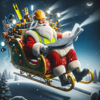 DALL·E 2023-12-24 22.10.31 - Santa Claus, dressed as a building inspector with a hard hat and ...png